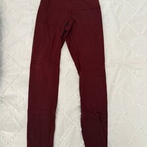 Lululemon Burgundy Leggings